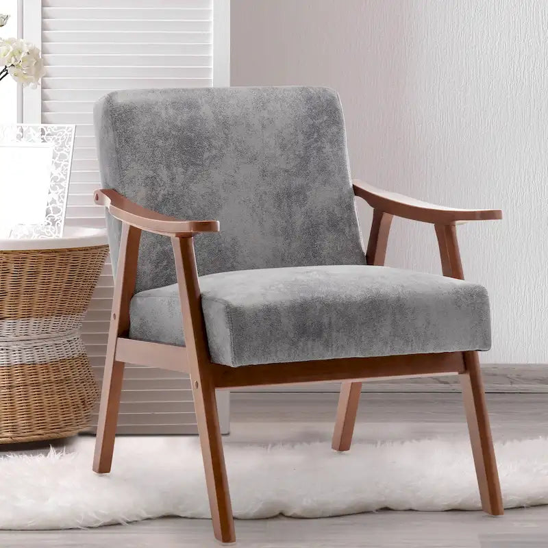 Chaise de salon en bois massif
