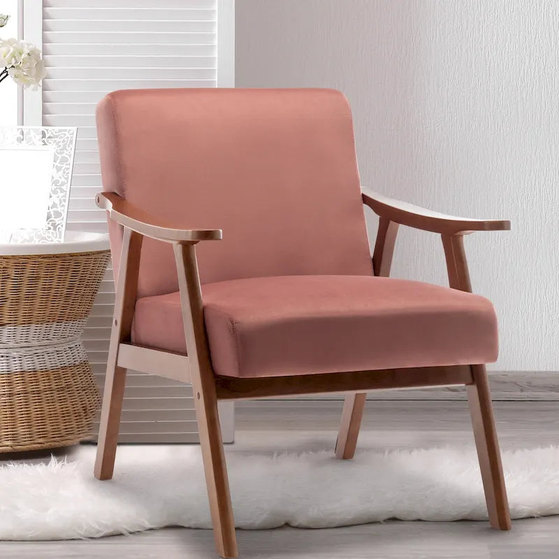 Chaise de salon en bois massif