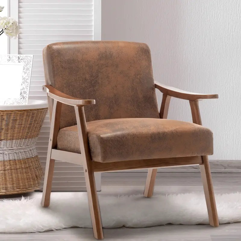 Chaise de salon en bois massif