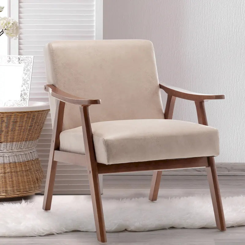 Chaise de salon en bois massif