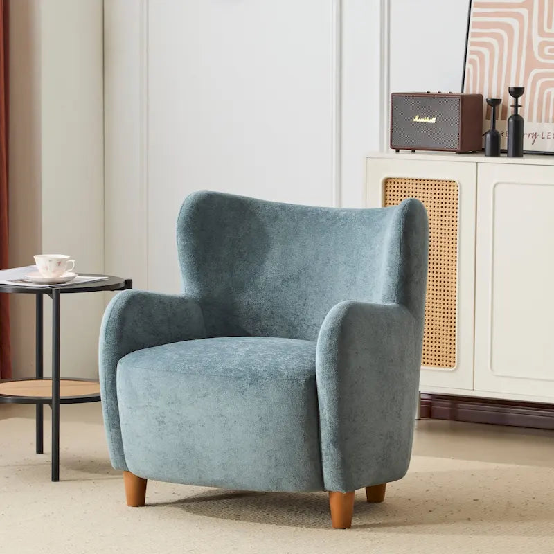 Fauteuil d'appoint en tissu à oreilles