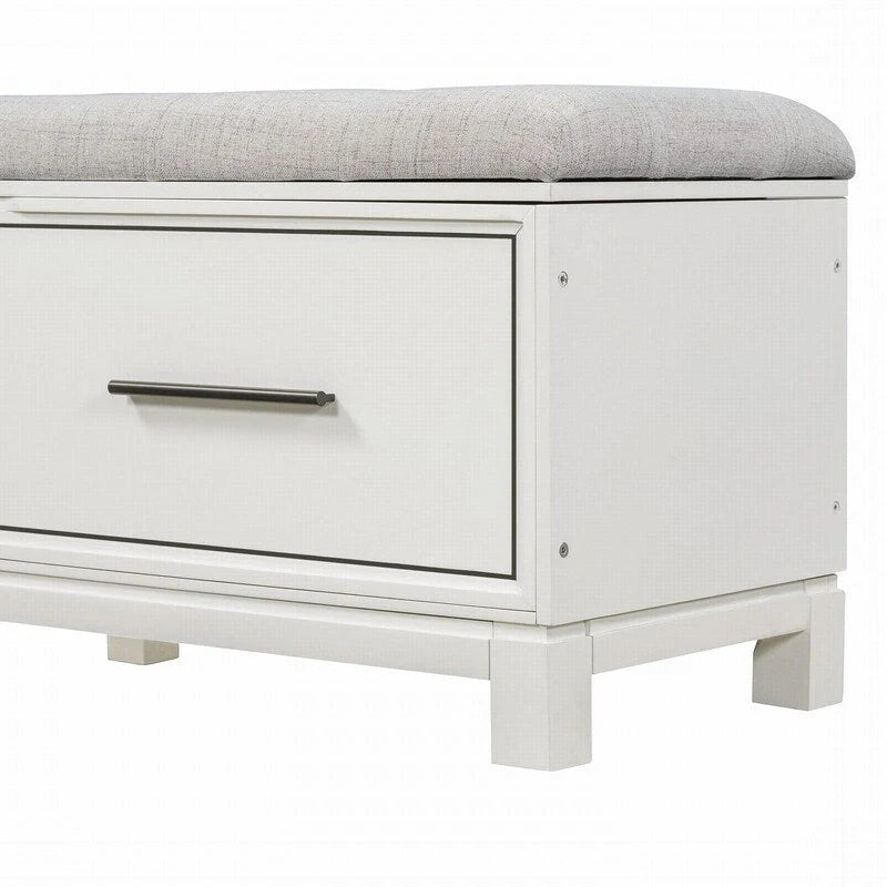 Banc à chaussures avec coussin amovible et rangement dissimulé pour l'entrée et le salon
