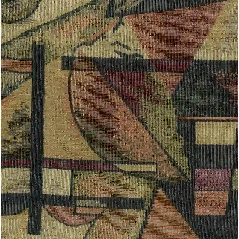 Tabouret de 45 cm avec coussin en tapisserie