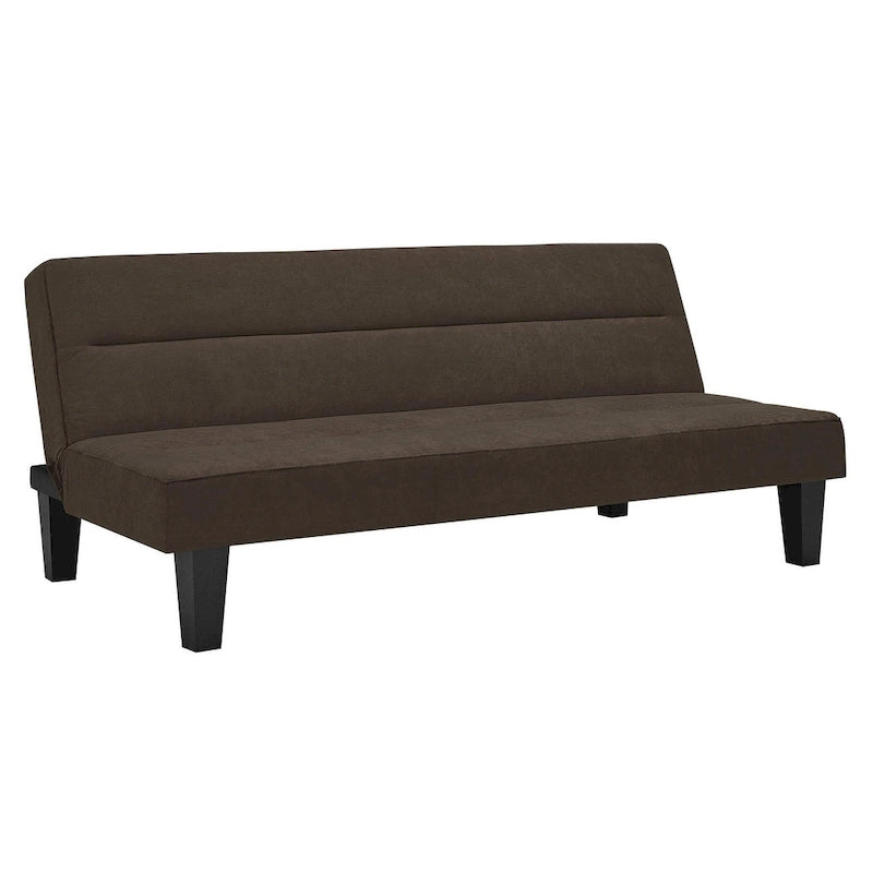 Canapé futon en microfibre avec design convertible pliable pour salon