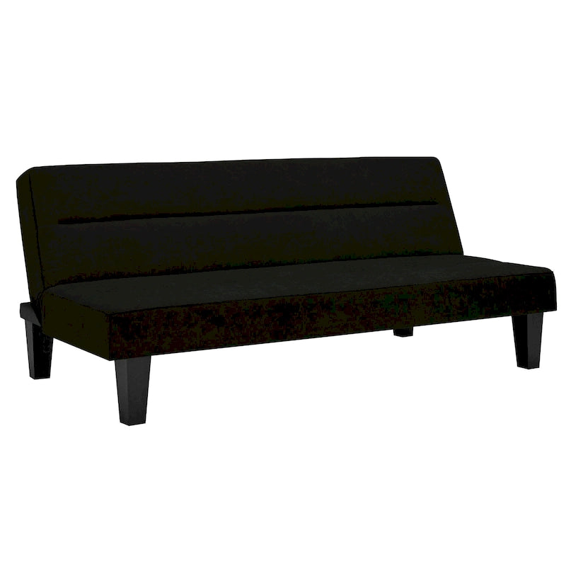 Canapé futon en microfibre avec design convertible pliable pour salon