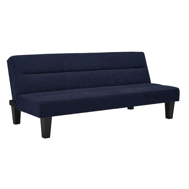 Canapé futon en microfibre avec design convertible pliable pour salon