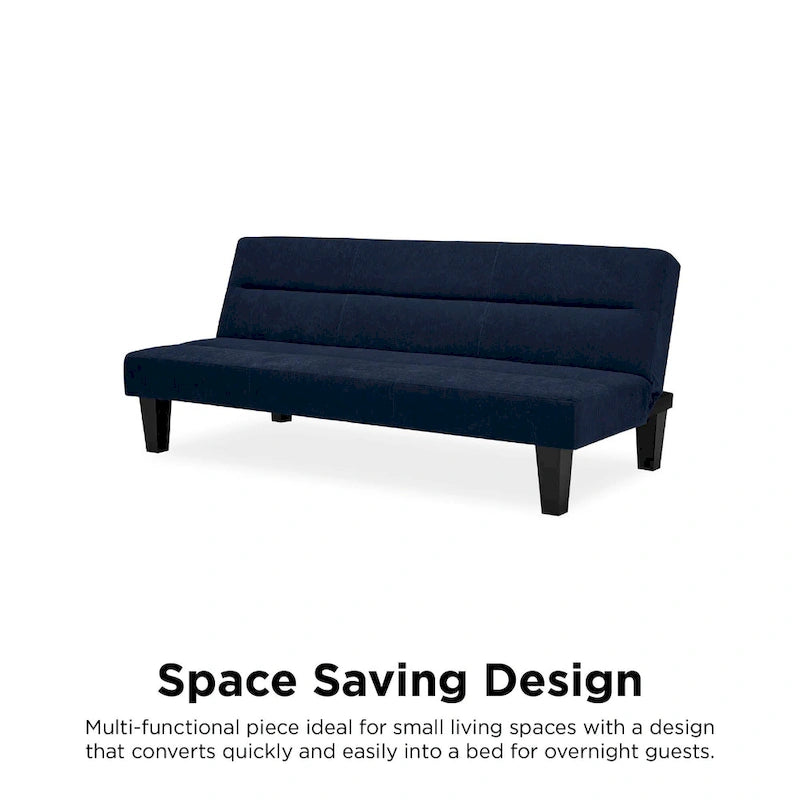Canapé futon en microfibre avec design convertible pliable pour salon