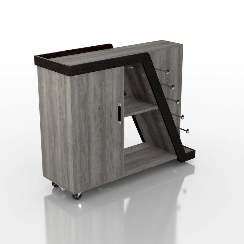 Armoire à vin mobile moderne à 6 étagères