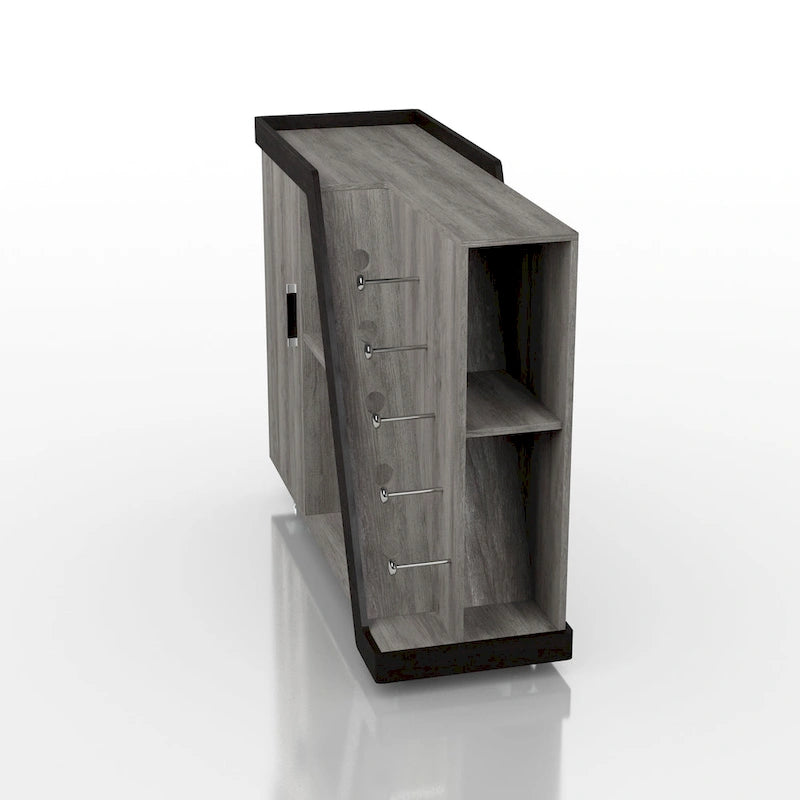 Armoire à vin mobile moderne à 6 étagères