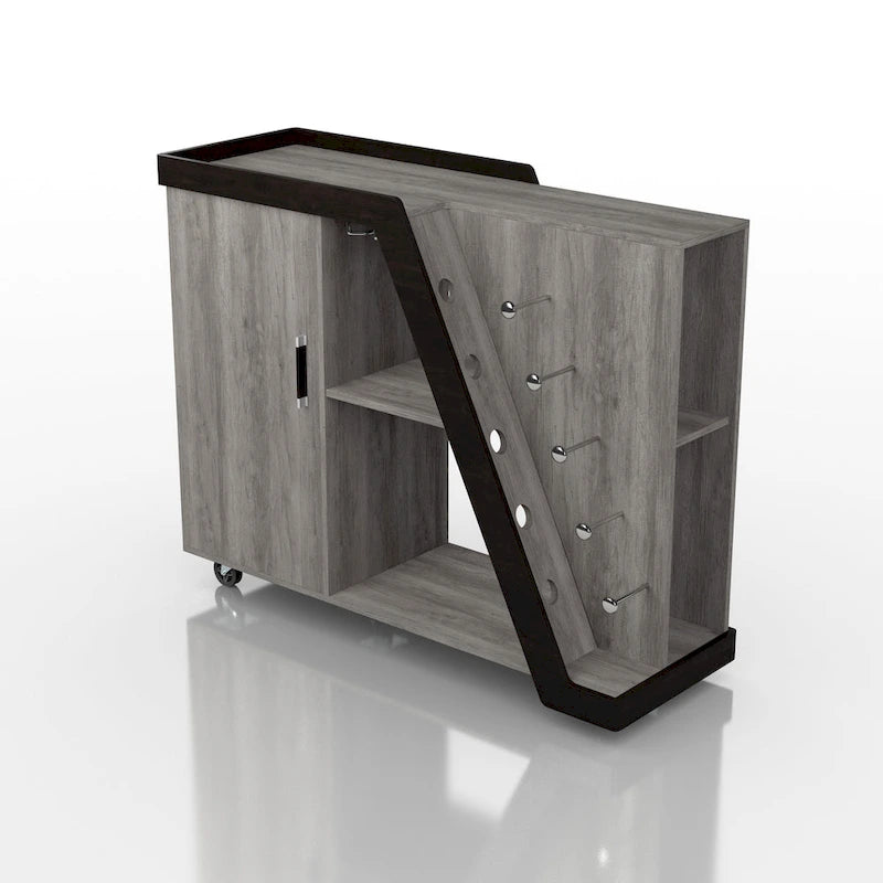 Armoire à vin mobile moderne à 6 étagères