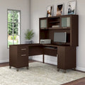 Bureau en L 60 po avec huche de rangement