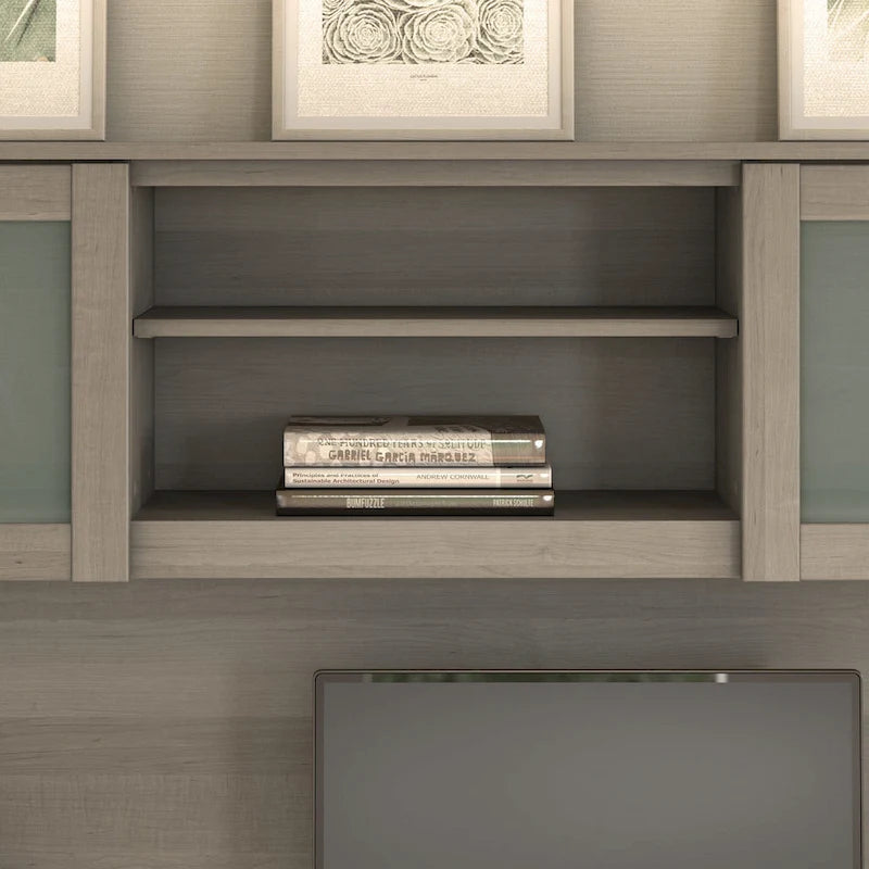 Bureau en L 60 po avec huche de rangement