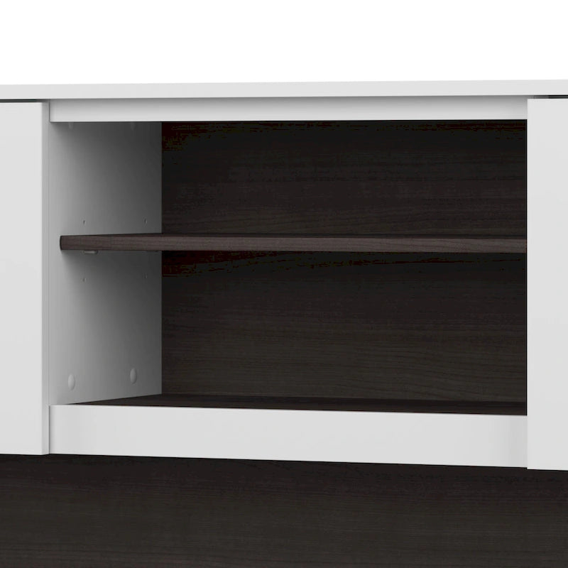 Bureau en L 60 po avec huche de rangement