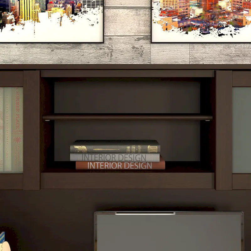 Bureau en L 60 po avec huche de rangement