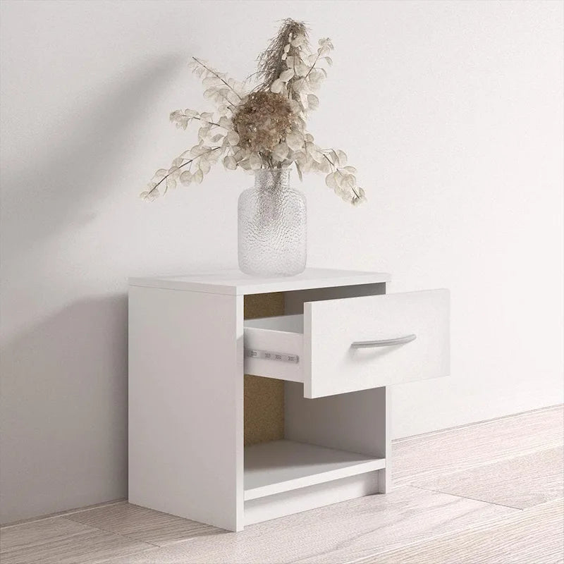 Table de chevet moderne mate pour chambre à coucher, table d'appoint et rangement