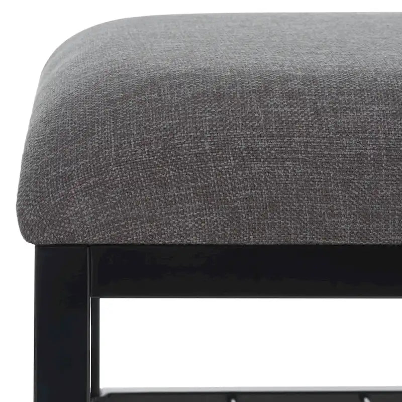 Banc à étagères ouvertes avec coussin - 42 L x 15 P x 18 H