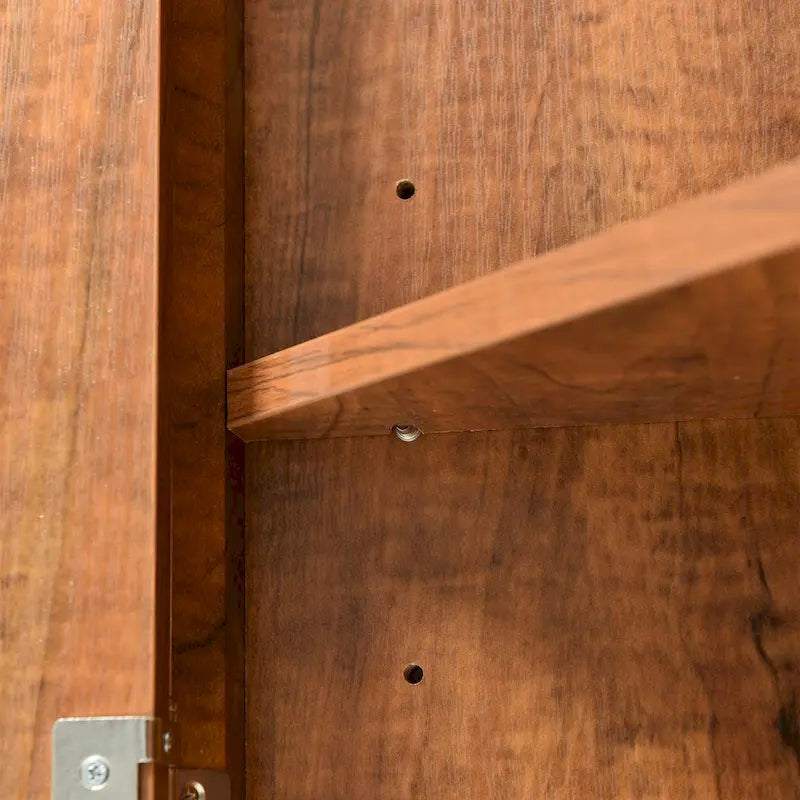 Meuble de rangement d'angle pour salle de bain avec étagères réglables