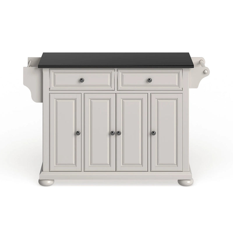 Îlot de cuisine mobile avec plateau en granit – 45,7 P x 130,8 L x 86,4 H cm