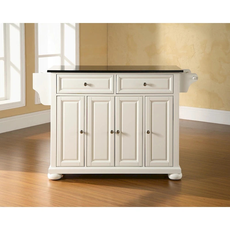 Îlot de cuisine mobile avec plateau en granit – 45,7 P x 130,8 L x 86,4 H cm