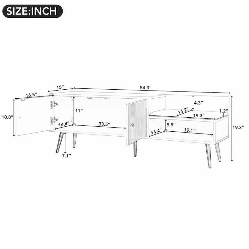 Banc à chaussures moderne avec compartiment caché et coussin rembourré