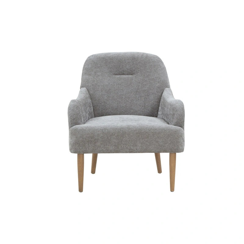Fauteuil chenille, chaise d'appoint de style moderne avec pieds en bois, design confortable pour salon, chambre, bureau