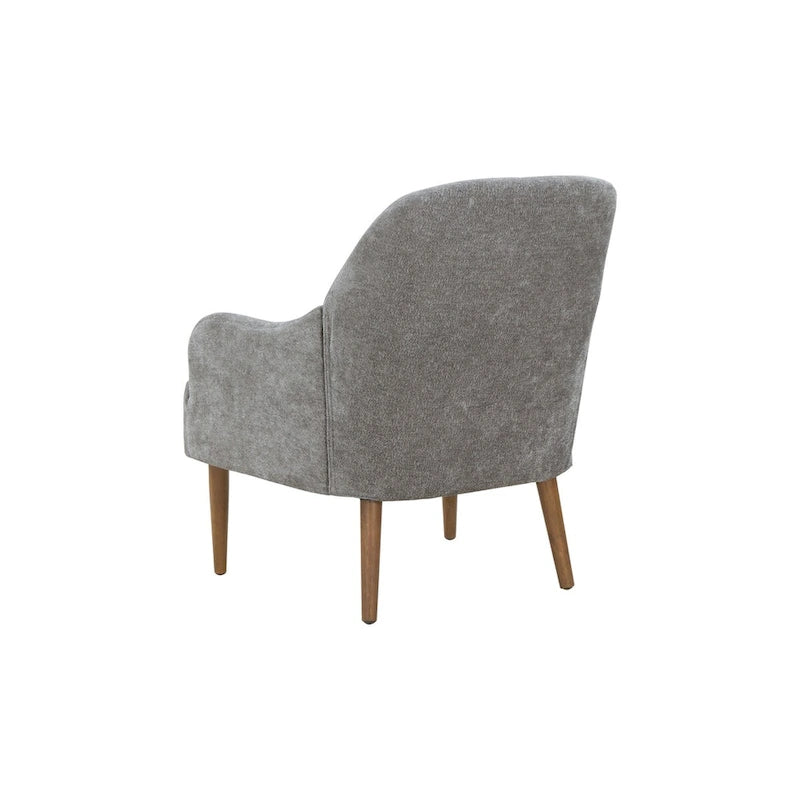 Fauteuil chenille, chaise d'appoint de style moderne avec pieds en bois, design confortable pour salon, chambre, bureau