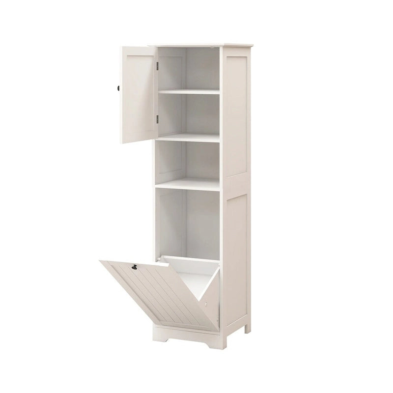 Meuble de tri de linge à un compartiment et une porte basculante